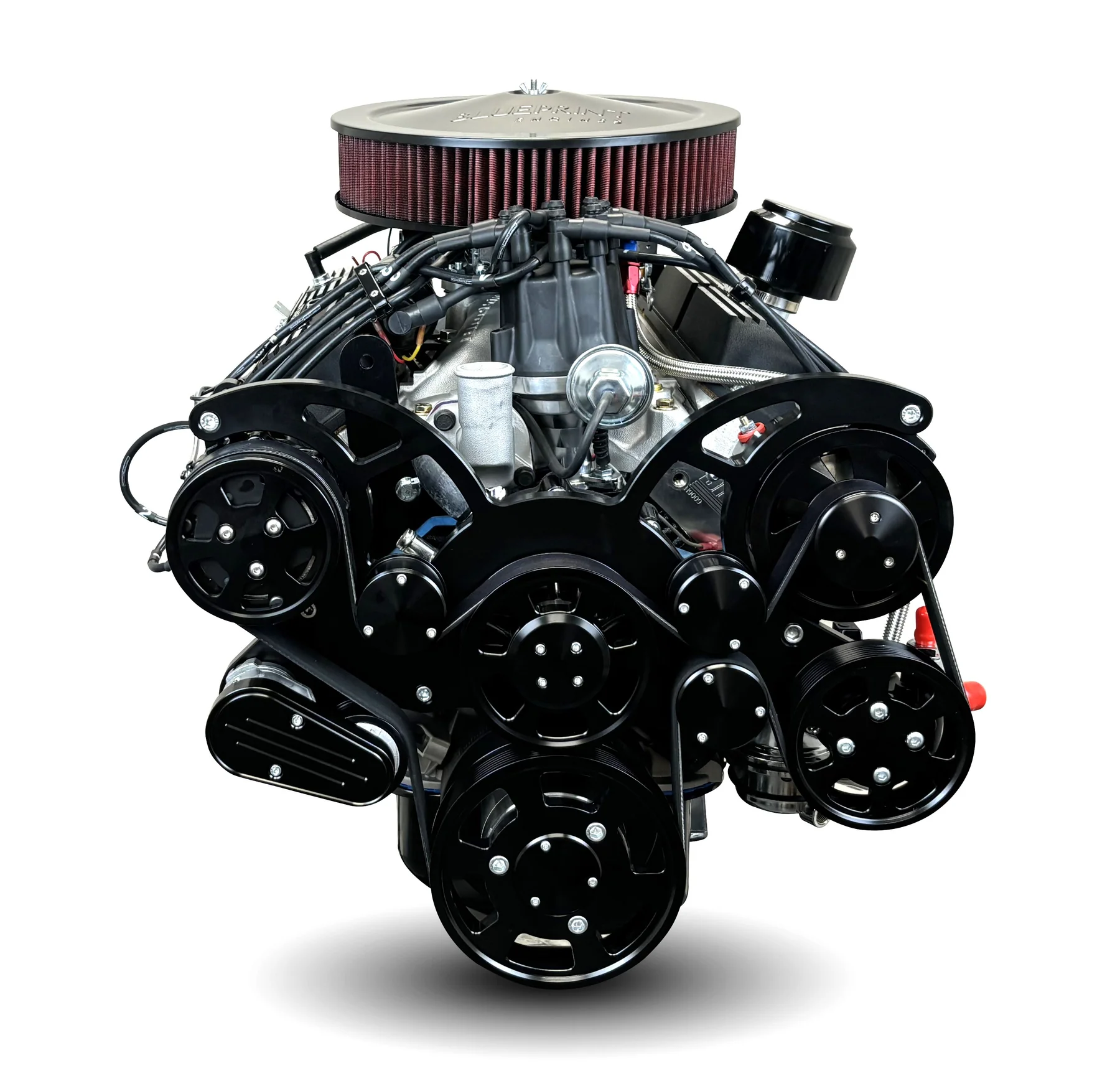 Ford Small Block Compatible 302 c.i. Engine and 4R70W Automatic Transmission - 365 Horsepower - Bronco Edition Builder Series with Black Pulley Kit - Carbureted - Image 3