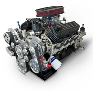Ford Small Block Compatible 302 c.i. Engine and TKX Manual Transmission - 370 Horsepower - Standard Edition Builder Series with Polished Pulley Kit - Carbureted