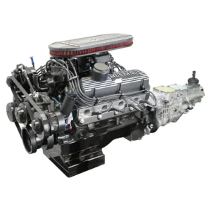Ford Small Block Compatible 347 c.i. Engine and TKX Manual Transmission - 415 Horsepower - Mustang Edition Builder Series with Black Pulley Kit - Carbureted