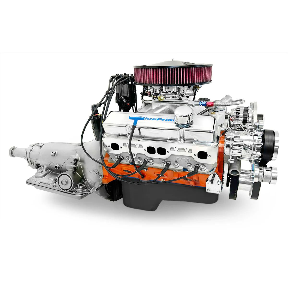 GM Small Block Compatible 427 c.i. ProSeries Engine and 700R4 Automatic Transmission - 540 Horsepower - Standard Edition Builder Series with Polished Pulley Kit - Fuel Injected - Image 3