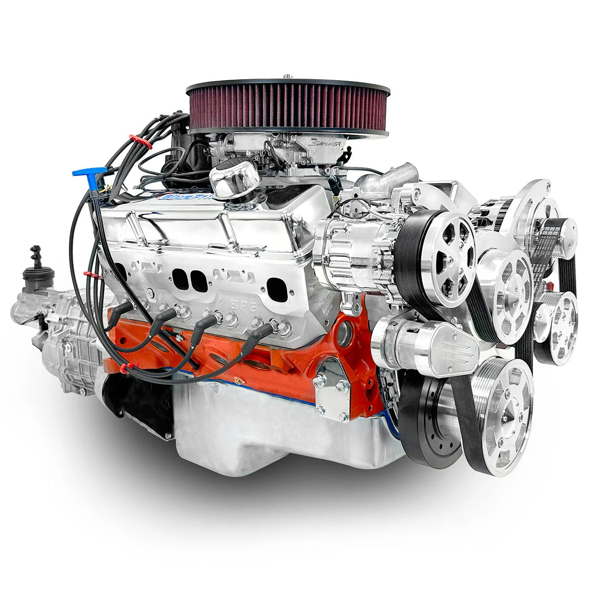 GM Small Block Compatible 427 c.i. ProSeries Engine and TKX Manual Transmission - 540 Horsepower - Standard Edition Builder Series with Polished Pulley Kit - Fuel Injected - Image 3