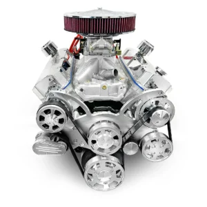 GM Big Block Compatible 632 c.i. ProSeries Engine and 4L80E Automatic Transmission - 815 Horsepower - Standard Edition Builder Series with Polished Pulley Kit - Carbureted