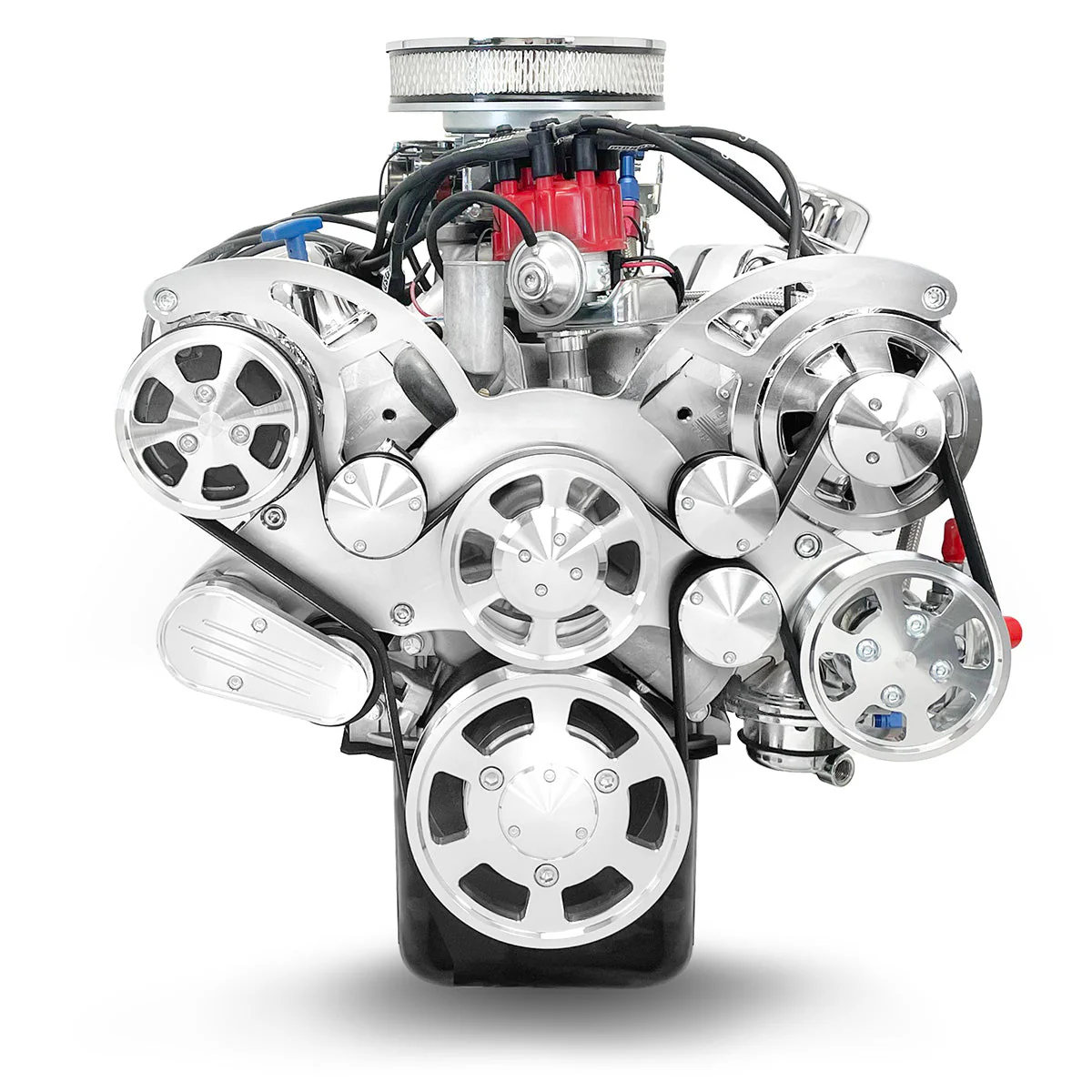 Ford Small Block Compatible 347 c.i. Engine - 415 Horsepower - Deluxe Dressed with Polished Pulley Kit - Fuel Injected - Image 3