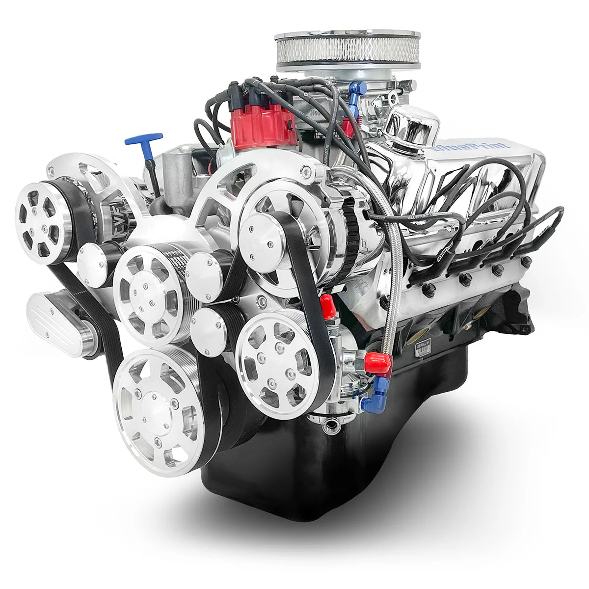 Ford Small Block Compatible 302 c.i. Engine - 361 Horsepower - Deluxe Dressed with Polished Pulley Kit - Carbureted - Image 3