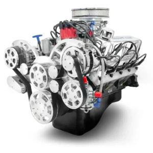 Ford Small Block Compatible 302 c.i. Engine - 361 Horsepower - Deluxe Dressed with Polished Pulley Kit - Fuel Injected