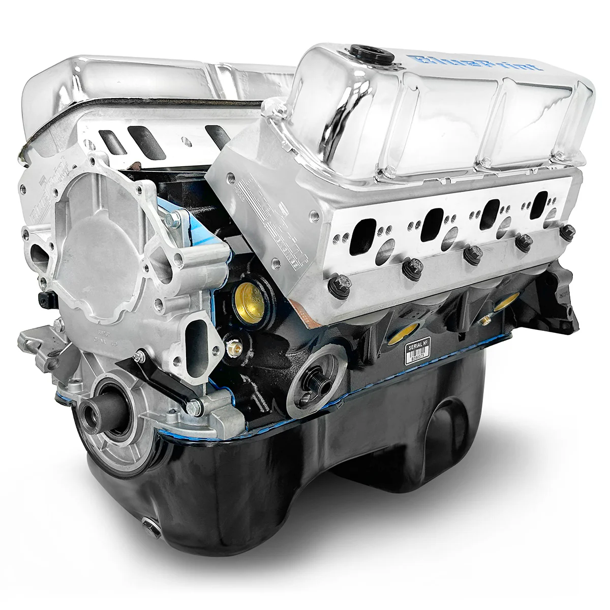 Ford Small Block Compatible 347 c.i. Engine - 415 Horsepower - Long Block - Rear Sump