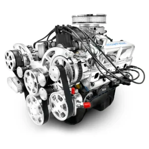 Ford Small Block Compatible 302 c.i. Engine - 361 Horsepower - Deluxe Dressed with Polished Pulley Kit - Rear Sump - Fuel Injected