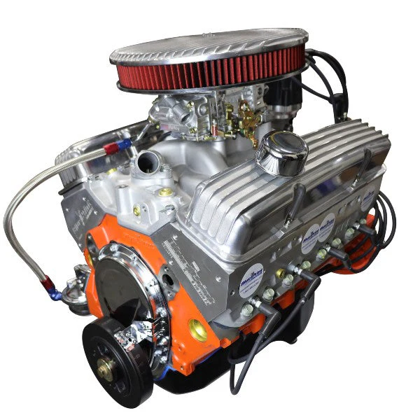 GM Small Block Compatible 383 c.i. Low Profile Engine - 436 Horsepower - Deluxe Dressed - Carbureted
