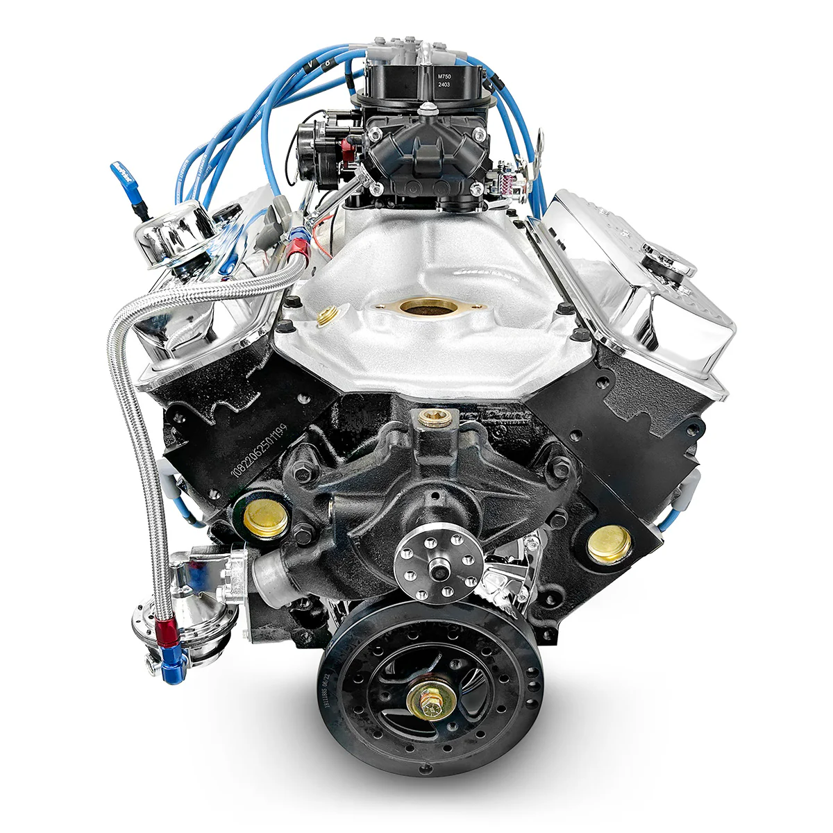 GM Marine Small Block Compatible 383 c.i. Engine - 405 Horsepower - Base Dressed - Carbureted - Image 3