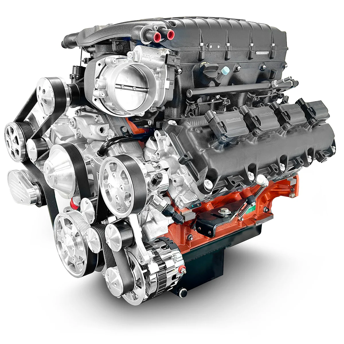 Chrysler Hemi Compatible 426 c.i. ProSeries Engine - 872 Horsepower - Deluxe Dressed with Polished Pulley Kit - Supercharged