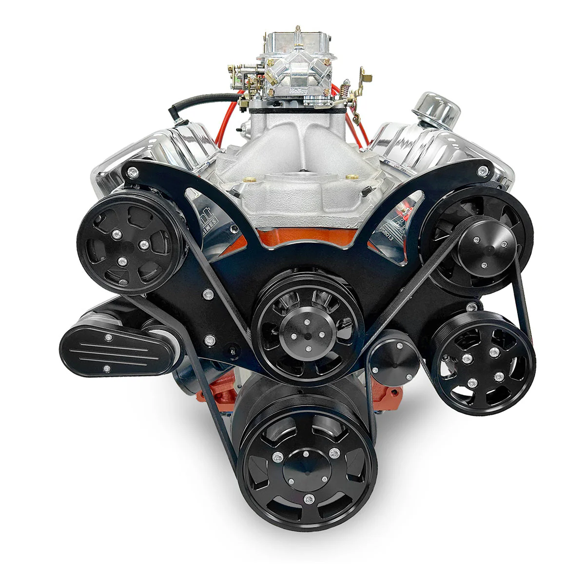 GM Big Block Compatible 502 c.i. ProSeries Engine - 621 Horsepower - Deluxe Dressed with Black Pulley Kit - Carbureted - Image 3
