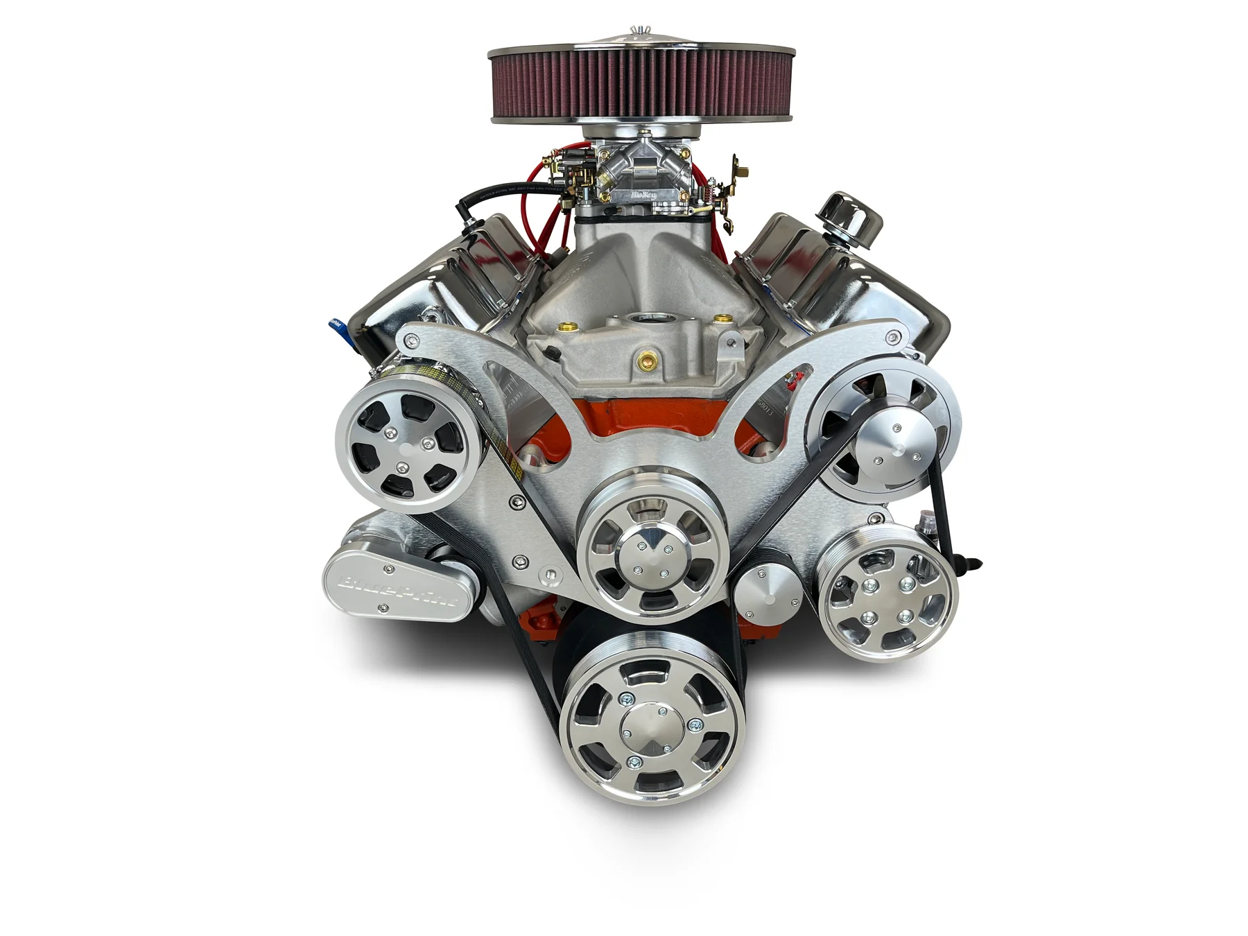 GM Big Block Compatible 540 c.i. ProSeries Engine - 670 Horsepower - Deluxe Dressed With Pollished Pulleys - Carbureted - Image 3