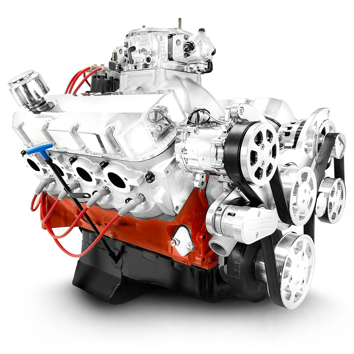GM Big Block Compatible 572 c.i. Pro Series Engine - 750 Horsepower - Deluxe Dressed With Polished Pulley Kit - Carbureted - Image 3