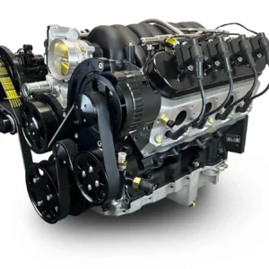 GM LS Compatible 376 c.i. ProSeries Engine - 530 HP - Deluxe Dressed - Black Pulley Kit - Fuel Injected