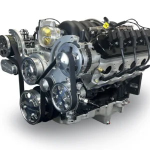 GM LS Compatible 376 c.i. ProSeries Engine - 530 Horsepower - Deluxe Dressed with Natural Aluminum Pulley Kit - Fuel Injected