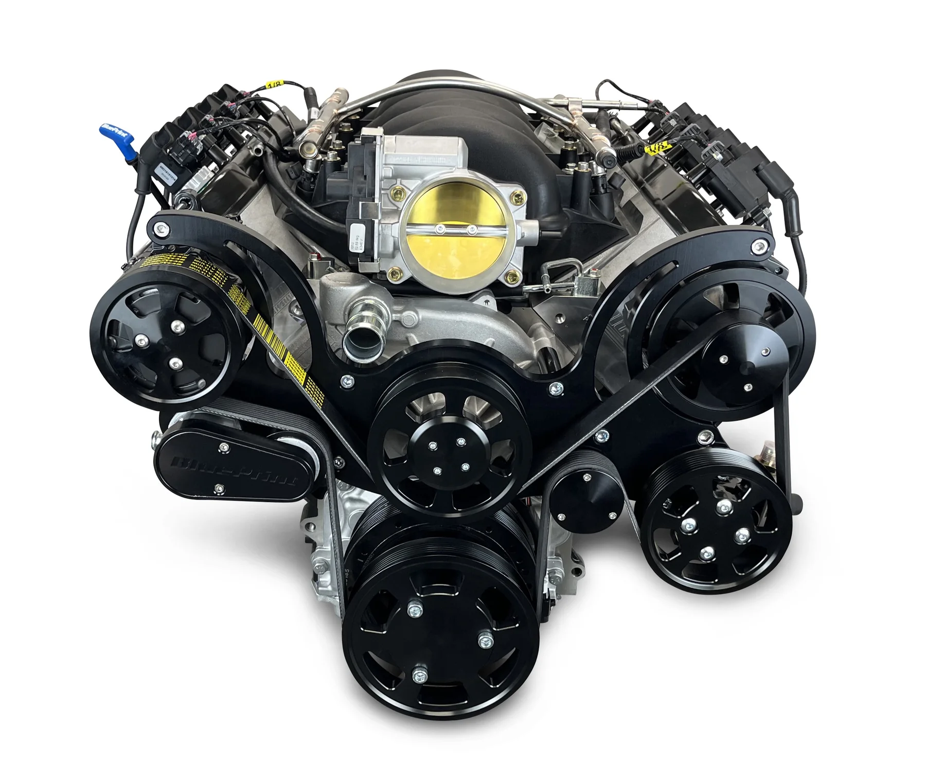 GM LS Compatible 427 c.i. ProSeries Engine - 605 HP - Deluxe Dressed - Black Pulley Kit - Fuel Injected - Image 3