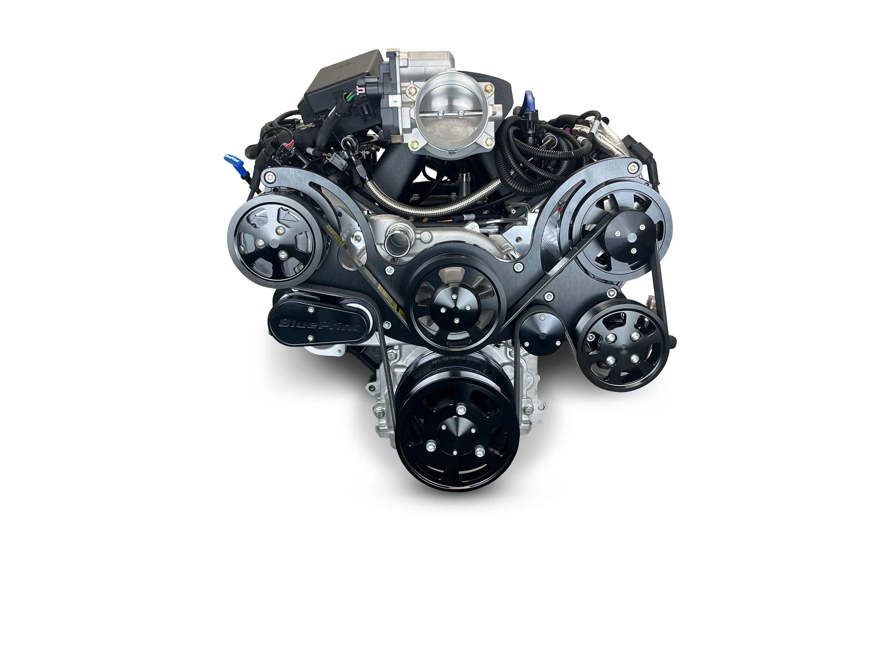 GM LS Compatible 427 c.i. ProSeries Engine - 600 HP - Deluxe Dressed with Controller and Polished Pulley Kit - Fuel Injected - Image 3