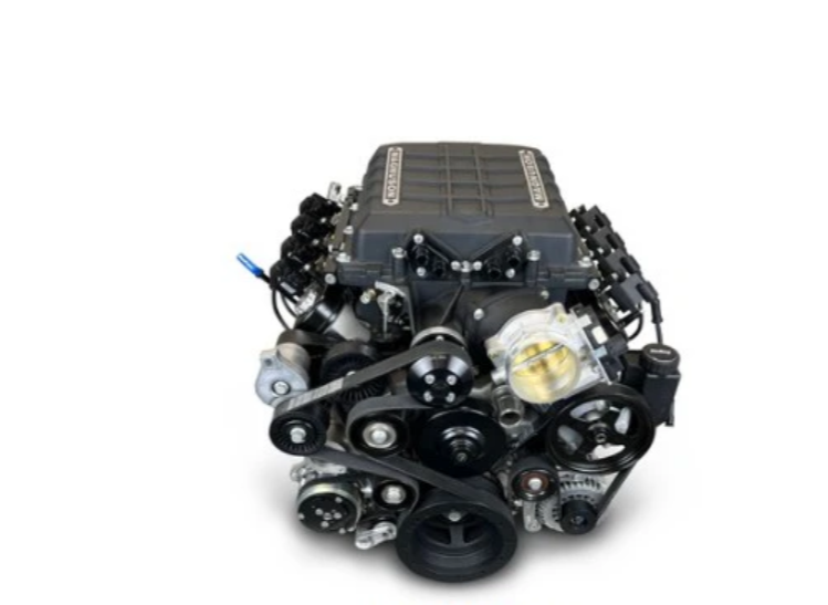GM LS Compatible BPE Block 376 c.i. ProSeries Engine - 700 HP - Deluxe Dressed - Supercharged with Natural Pulley Kit