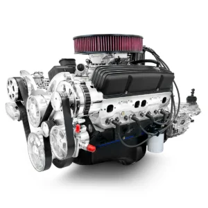 GM Small Block Compatible 400 c.i. Engine and 700R4 Automatic Transmission - 500 Horsepower - Standard Edition Builder Series with Polished Pulley Kit - Fuel Injected