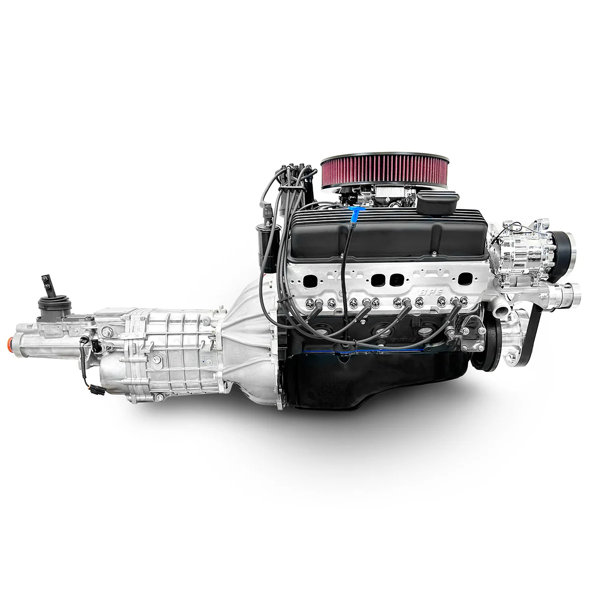 GM Small Block Compatible 400 c.i. Engine and 700R4 Automatic Transmission - 500 Horsepower - Standard Edition Builder Series with Polished Pulley Kit - Fuel Injected - Image 3
